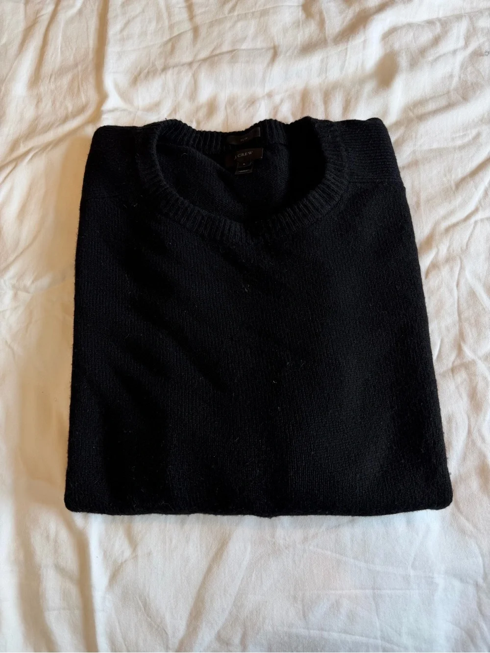 J. Crew Men's Black Crewneck Sweater